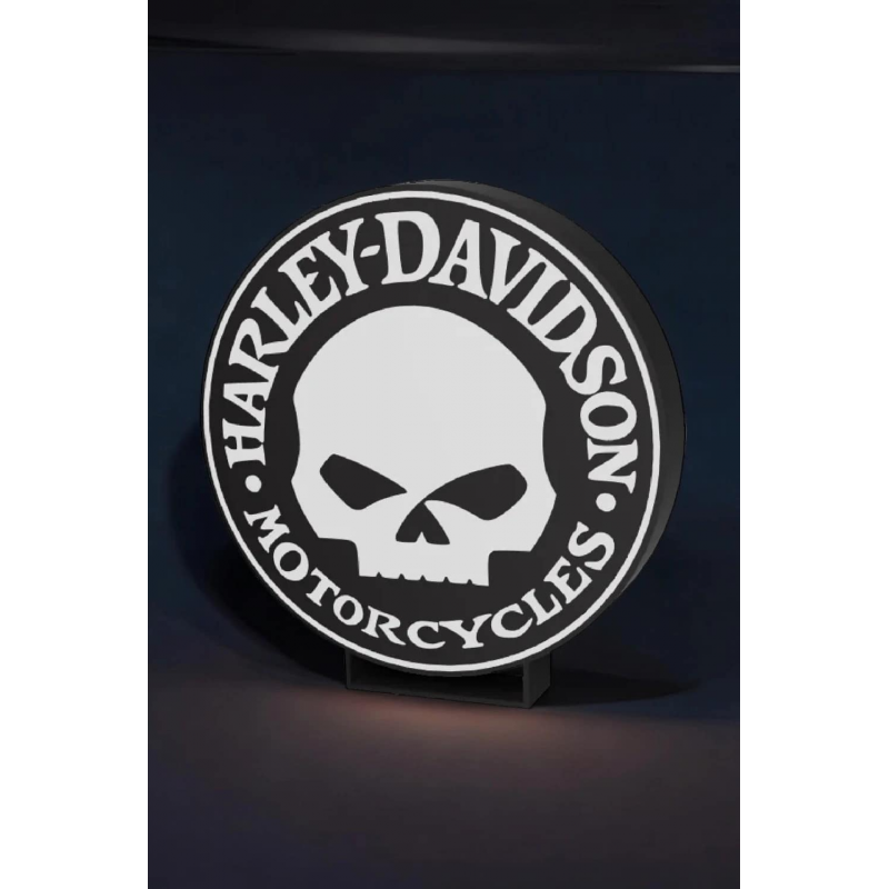 Lampe LED 3D Harley-Davidson : pour les vrais riders ! Déco authentique et esprit custom.