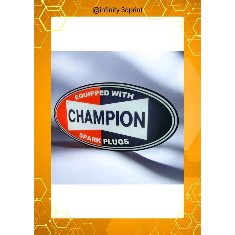 Lampe LED 3D Champion Spark Plug