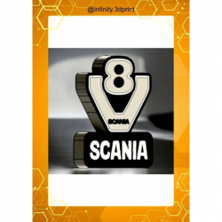 Lampe LED 3D Scania V8