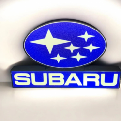 Lampe LED 3D Subaru Lightbox
