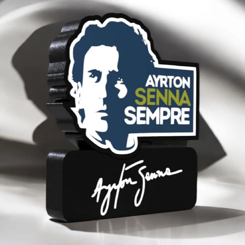 Lampe LED 3D Ayrton Senna Lightbox