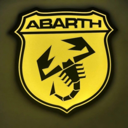 Lampe LED 3D Abarth Lightbox