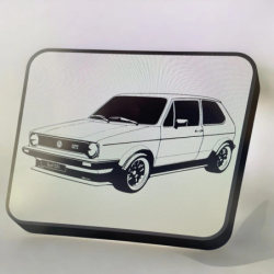 Lampe LED 3D Golf GTI Lightbox