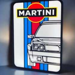 Lampe LED 3D Martini Racing