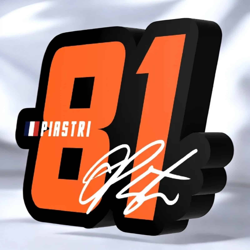 Lampe LED 3D Oscar Piastri 81