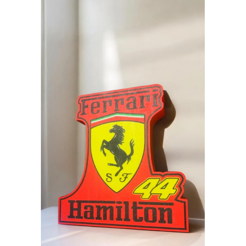 Lampe LED 3D Ferrari x Hamilton