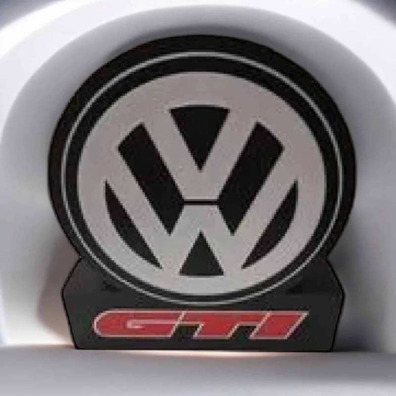 Lampe LED 3D VW Golf GTI Lightbox