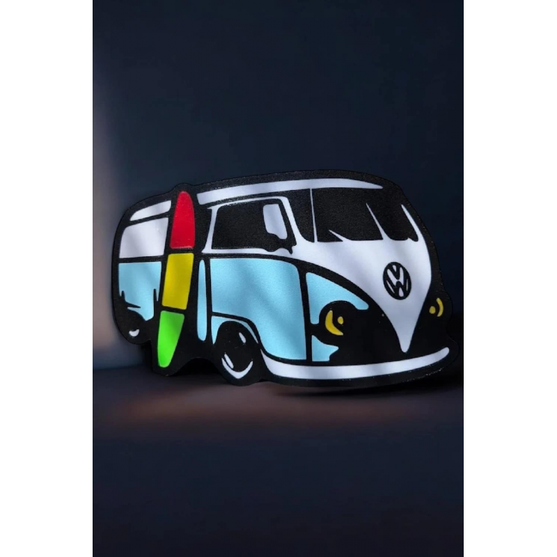 Lampe LED 3D VW Van Surf