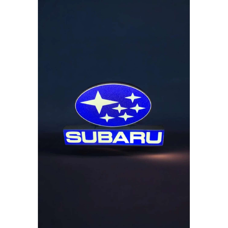 Lampe LED 3D Subaru Lightbox