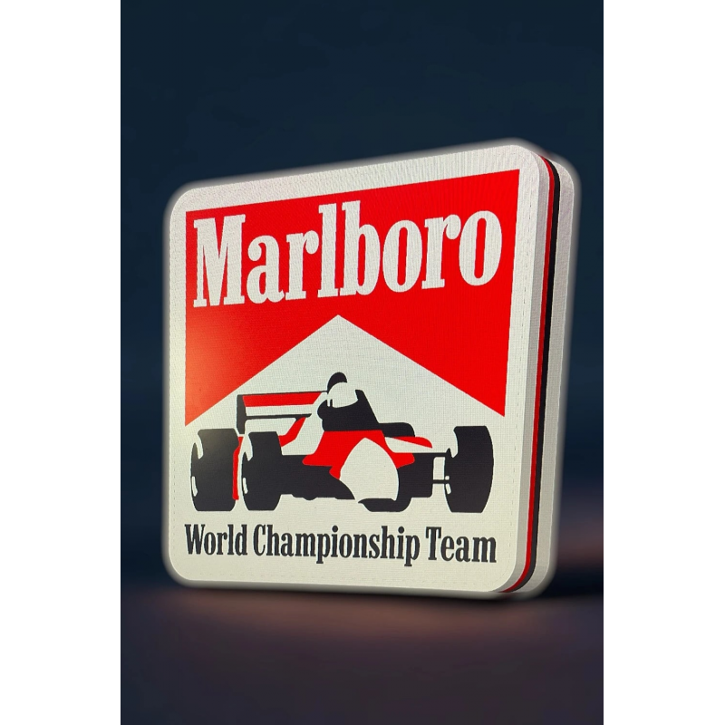 Lampe LED 3D Marlboro F1 Lightbox