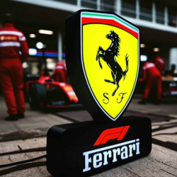 Lampe LED 3D Ferrari F1 Édition Racing