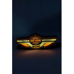 Lampe LED 3D Harley-Davidson 100 ans