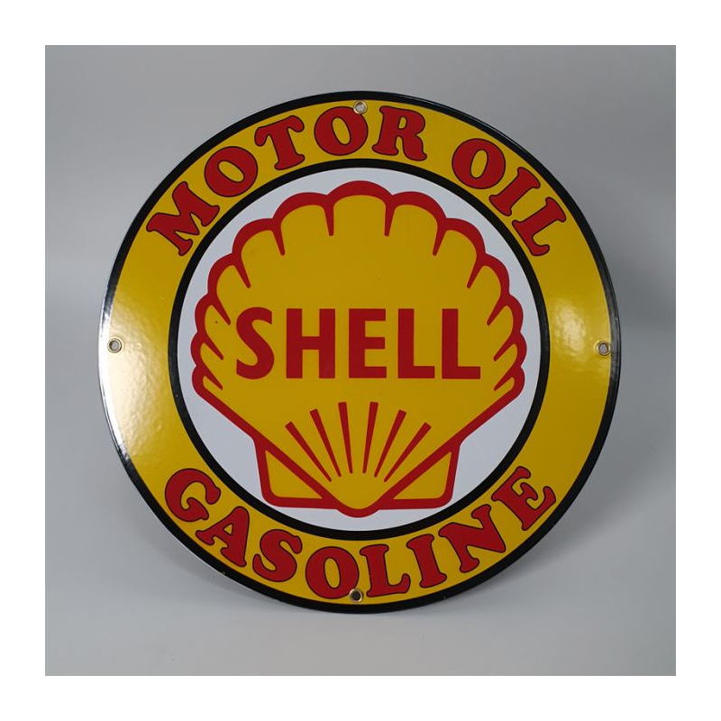 Shell plaque émaillée
