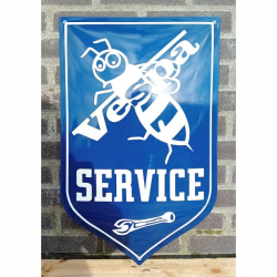 Plaque émaillée Vespa service écusson