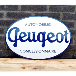 Plaque émaillée Peugeot Concessionnaire