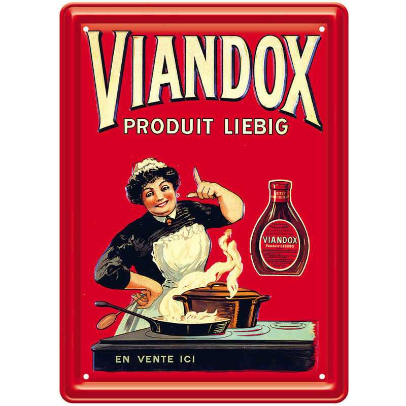 plaque métal vintage Viandox