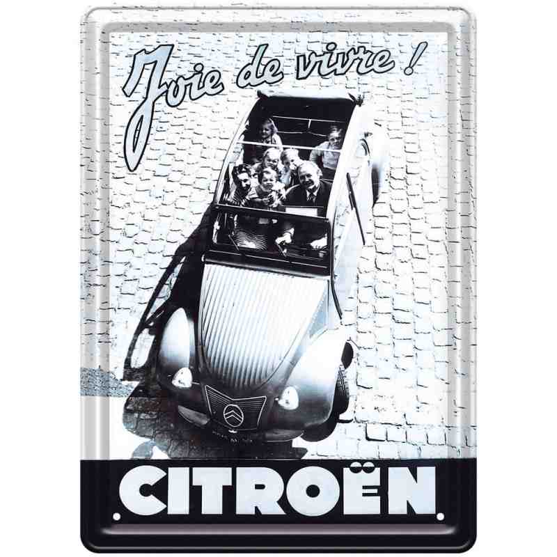 Plaque metal 2 CV Citroën