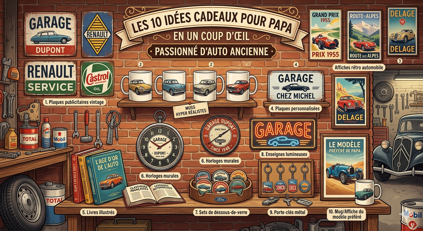 10 idées cadeaux Fête des Pères pour les papas qui roulent au vintage