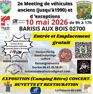 2ème meeting de véhicules anciens - Barisis aux bois